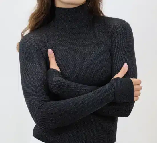 Kismet Turtleneck Schooling Shirt "Alexa" - Black Raven