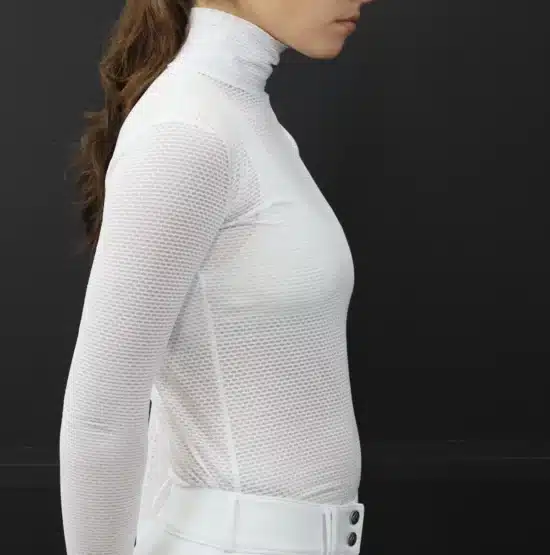 Kismet Turtleneck Shirt "Alexa" - Fisheye White