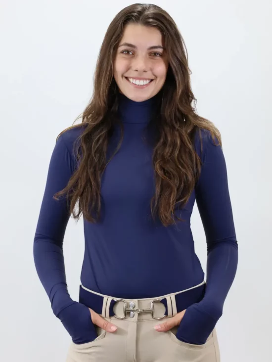 Kismet Turtleneck Schooling Shirt "Alexa" - Navy