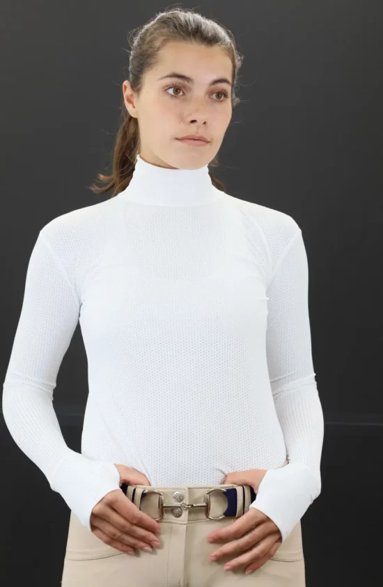 Kismet Turtleneck Schooling Shirt "Alexa" - White Air