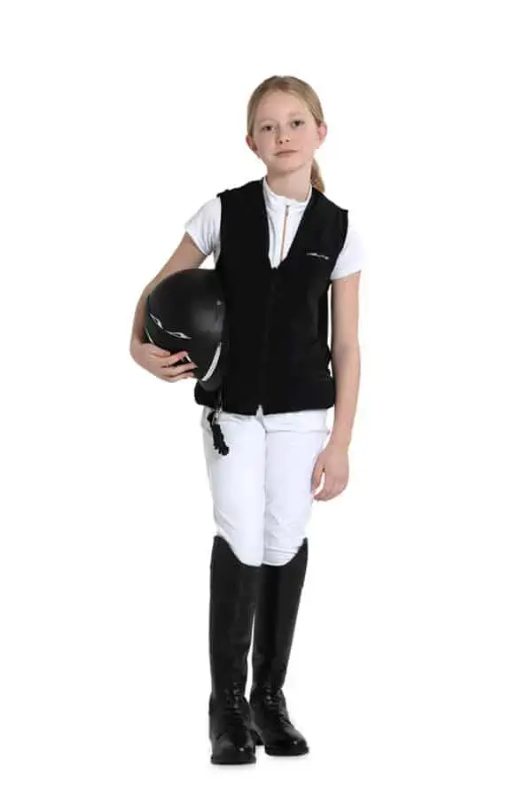 AllShot Children Airbag Vest Equestrian with D30 Dorsal Pad SAFE KID •  TackNRider