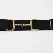 Kismet Stretch Belt with Bit Buckle - Black