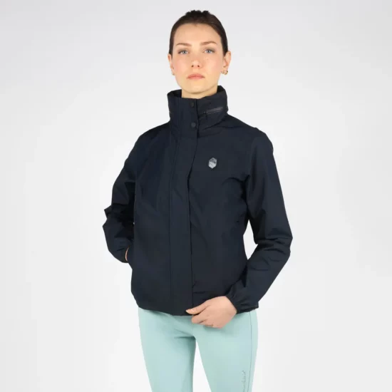 Samshield Rain Jacket Women's Short with Hood "Ines" - Navy