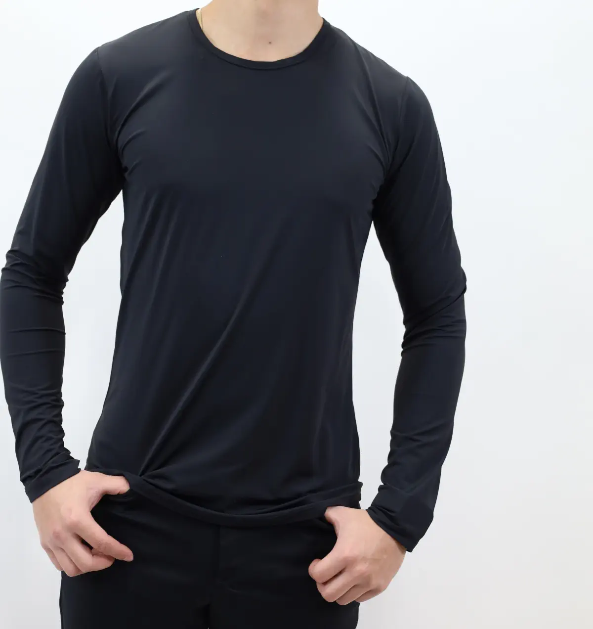 Kismet Men's Training Shirt Long Sleeve Todd UV Protection Black Extra-Large by TackNRider