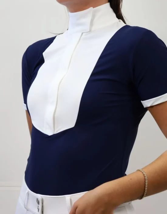 Kismet Short Sleeve Show Shirt with White Bib "Eleonoire SS"