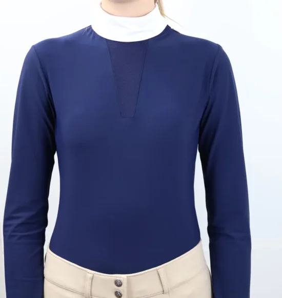 Kismet Show Shirt Long Sleeve "Niki LS" - Navy