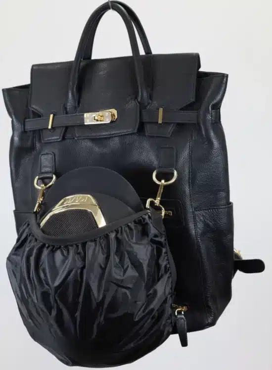 Kismet Leather Tote Bag Backpack - Black