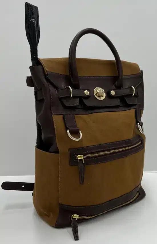 Kismet Leather Tote Bag Backpack - Canvas