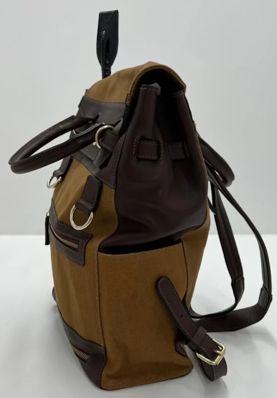 Kismet Leather Tote Bag Backpack - Canvas