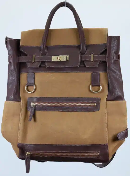 Kismet Leather Tote Bag Backpack - Canvas