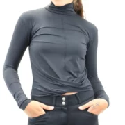 Kismet Long Sleeve Schooling Shirt Wrap Design Turtleneck "Sarina"