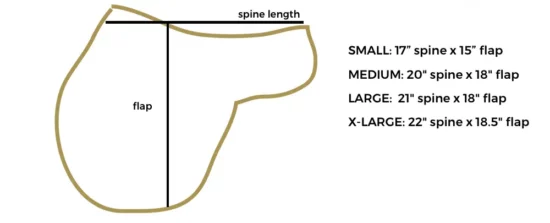 EcoGold Hunter Pad Shim Care - Size Chart