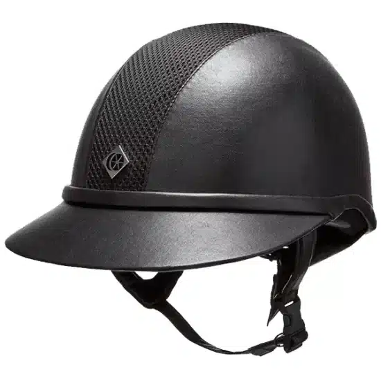 Charles Owen SP8 Plus Helmet - Black Leather Look