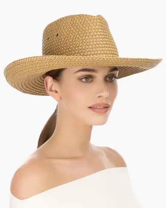 Eric Javits Fedora Straw Hat "Camp Javi"