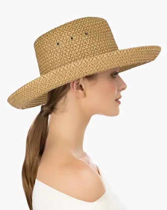 Eric Javits Fedora Straw Hat "Camp Javi"