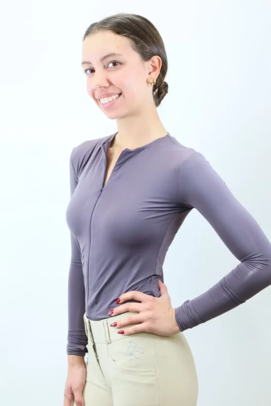 Kismet Womens Schooling Shirt "Brie" - Graphite