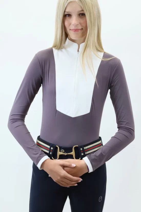 Kismet Show Shirt Long Sleeve "Alexis" - Graphite