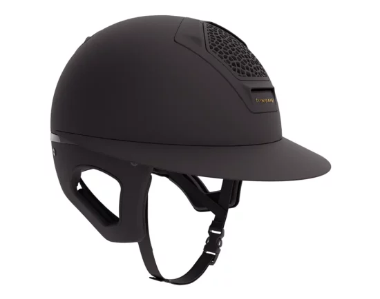 Freejump Helmet "Voronoi" with Temple Protection Wide Brim - Black Matte