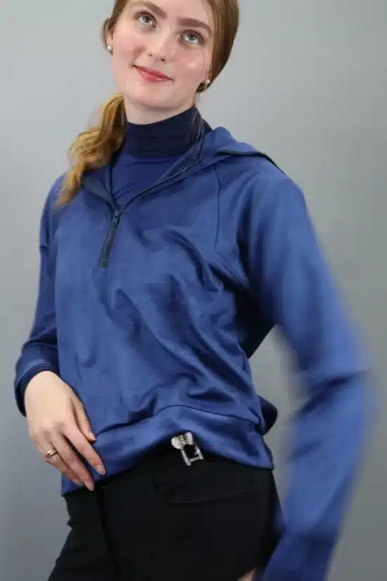 Kismet Sweatshirt Half Zip "Shannie" - Blue