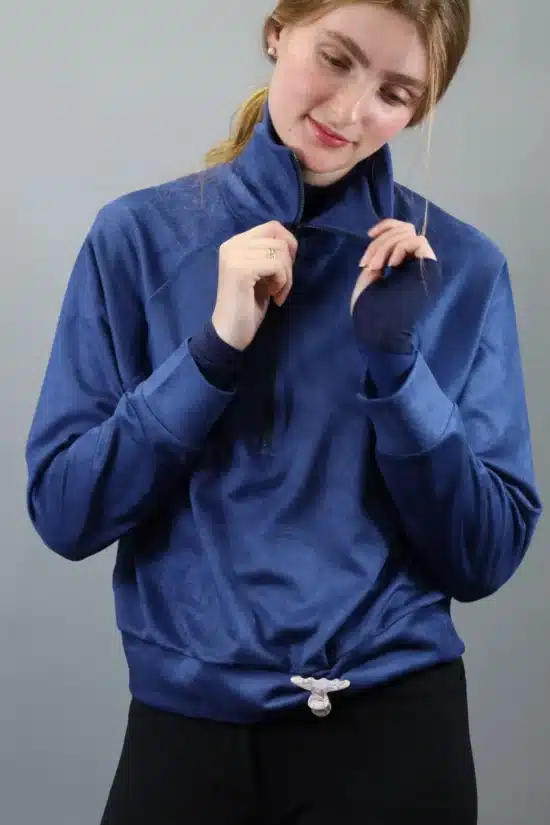 Kismet Sweatshirt Half Zip "Shannie" - Blue