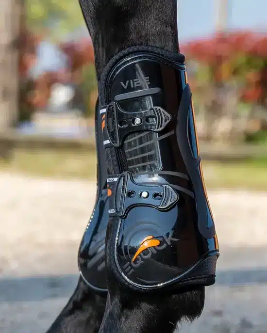 eQuick Front Tendon Boots "Vibe" - Black