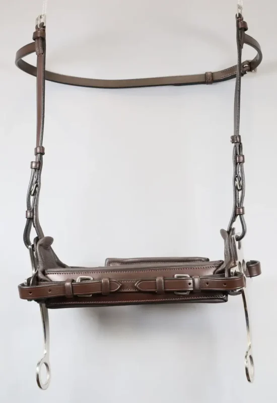 Hackamore Bit Complete with Shanks, Padding and Cheekpieces