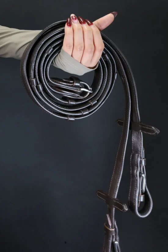 Softy Leather Reins 1" Wide with Hand Stops
